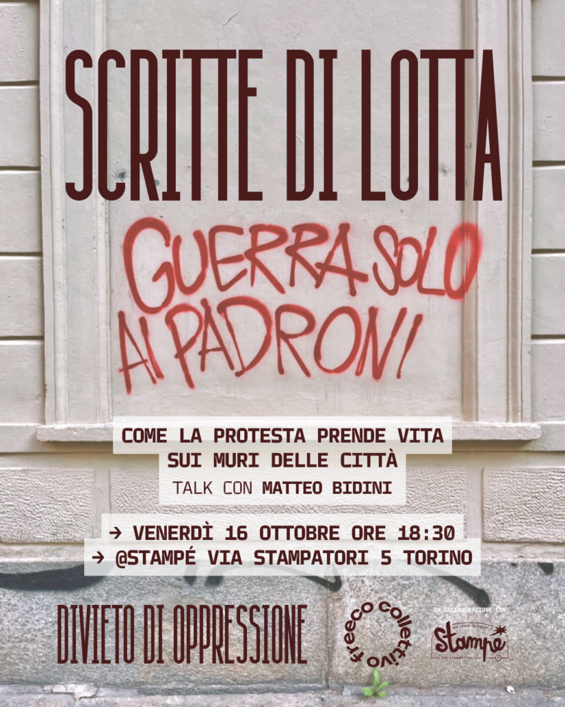 Evento mostra Divieto di oppressione